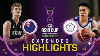 New Zealand v Chinese Taipei | Extended Highlights | FIBA Asia Cup 2025 Qualifiers