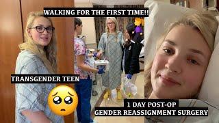 1 Day Post-Op Gender Reassignment Surgery Vlog | Transgender Teen | Emily Tressa |