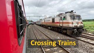 Speedy CROSSING Trains | TamilNadu + Andhra Pradesh + Kerala + Karnataka | Indian Railways