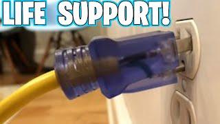 When life support is only plugged in Half way