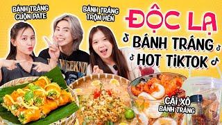 ĐỘC LẠ BÁNH TRÁNG HOT TIKTOK: Cái xô bánh tráng, bánh tráng trộn với PATE và HẾN ??? 