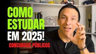 COMO INICIAR seus ESTUDOS para CONCURSOS PÚBLICOS em 2025 do JEITO CERTO | Thiago Pereira