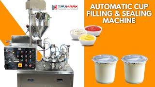 Automatic Cup Filling Foil Sealing Machine for curd, lassi, ready to eat