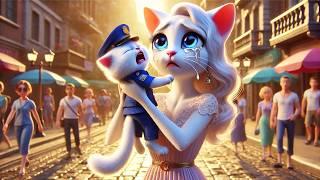 Kitten Becomes Police Officer  Revenge Stepmother! #cat #ai  #catlover #catvideos #cutecat #aicat