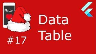 #17 - Flutter Advent - DataTable