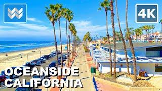 [4K] OCEANSIDE BEACH CALIFORNIA ️ 2025 Walking Tour & Travel Guide (Pier Update After Fire)