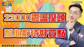 劉育綸 綸漲最錢線【23000震盪壓頭  耐心靜待好買點】影音分析2025/03/06