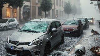 CALGARY HAIL STORM 2024 | THUNDERSTORM IN ALBERTA CANADA AIRPORT