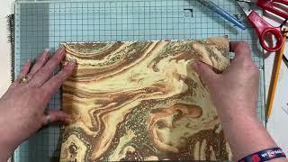 Journal cover tutorial using a box quick easy / beginners