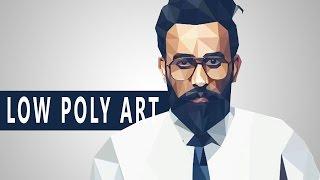 Easy Low poly Art Tutorial  only 3 steps   Photoshop