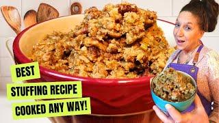 Best Holiday Stuffing / Dressing Recipe for slow cooker, stovetop, baking or instant pot