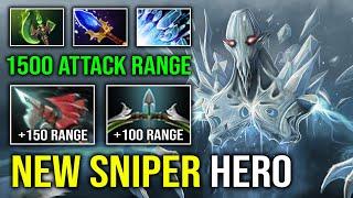 NEW SNIPER HERO 1500 Attack Range Unlimited Chilling Freeze 1 Shot Solo Mid AA Against SF Dota 2