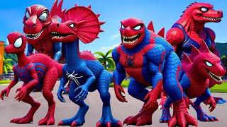 All Best SPIDER-MAN Super Hero Dinosaurs Showcase |Spiderman: Into The Spider-Verse|