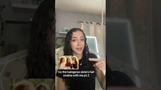 Try the kalogeras sisters curly hair routine with me! maddyscurlsss