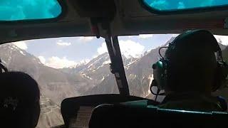 A Flight To The Paradise -Amarnath Helicopter Journey from Neelgrath to Panchtarni #helicoptershot