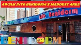 Benidorm Info Walk!SINATRAS, CAFE B, MILLERS & New Town Hotels Perla,Orange & Arcos! #benidorm