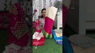 Pure Mysore silk sarees #computer embroidery work #JR Creations#subscribe#youtube shorts#viral