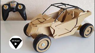 How to make a radio-controlled car out of cardboard?