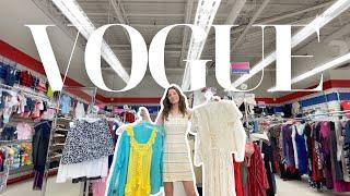 thrifting 80s VOGUE | Styling Try-On Haul