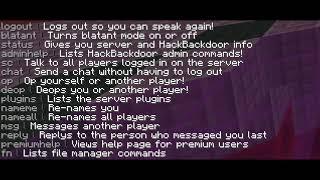 Minecraft Backdoor | Cheap | OP