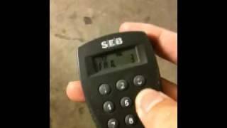 I test the pin code protection seb remote