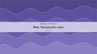 Shades & Tints of Blue Marguerite color #6a5bb1 A Cool Violet color #5e509d #524689 #7a6db9 #8b7fc2