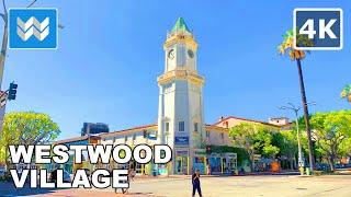 [4K] Westwood Village (UCLA Campus) in Los Angeles, California USA - Walking Tour 