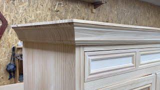 Pine board / making legs / making molding boards / making doors / scratch painting