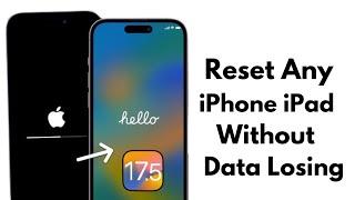 How To Reset iPhone iPad Without Losing Data ! 2024