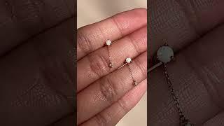 Linjer Jewelry: Dainty Opal Studs Earrings for Everyday Wear