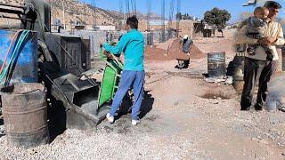 Strengthening the base of the concrete building under the columns