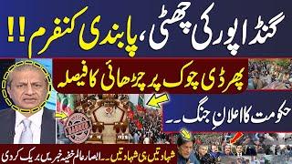 Ban on PTI | PTI Decides to Protest Again in Islamabad | Govt Warns | Mere Sawal with Absar Alam