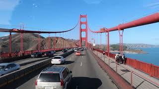 DRIVING  THE GOLDEN GATE BRIDGE