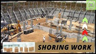 How to Make Shoring in Construction | Excavation Shoring Project Complete | What is construction