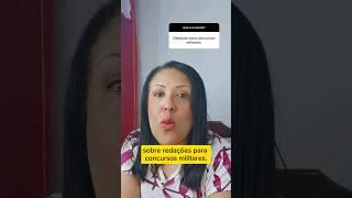 REDAÇÃO PARA CONCURSO MILITAR #professoraanarita #redacaoparaconcurso #concursomilitar