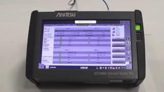 Anritsu CPRI RF on the MT1000A Network Master Pro