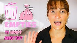 SUMMER EMPTIES | 11 BODY MISTS!?