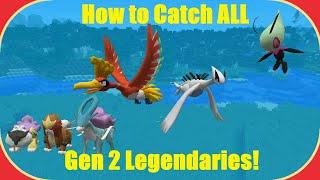 How to Catch Every Gen 2 Legendary in Pixelmon!  (ALL Forms)