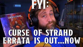 Curse of Strahd Errata Review | Nerd Immersion