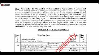 Syllabus of CCSU BALLB (5 Year Course) (MYTE Law Academy)