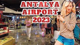 Antalya airport || Turkey - AYT airport tour duty free shops and restaurants