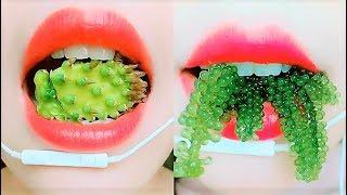 New Eating ASMR | Vegetarian Foods | Eating Show Of The Week Month Compilation 2018