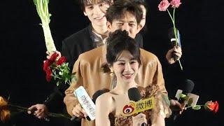 [FANCAM] YANGZI & LIXIAN FLOURISHED PEONY MEDIA CONFERNCE 杨紫李现 国色芳华