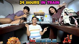 24 HOURS IN TRAIN | Family Travel Vlog | Aayu and Pihu Show