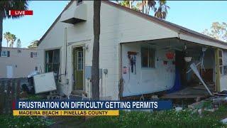 "It's criminal": Maderia Beach residents frustrated over rebuilding permit process