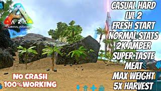 ARK MOBILE SAVE DATA | CASUAL HARD | LVL 2 | SUPER TASTE MEAT | 5X HARVEST ETC...