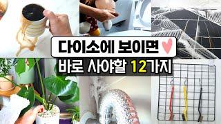 다이소에 있으면 바로 사야할 추천템  / 다이소 청소 꿀템 12가지 /  품절대란 청소용품 다이소깡