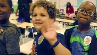 City of Griffin Police Officers (SuperHeroes) visit local schools