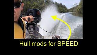 Fast boat hull mods