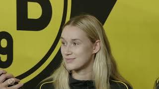 Alicia Langer, Lena Degenhardt und Yasmin Yusif zu 100 Jahre BVB Handballabteilung bei FanOmenal